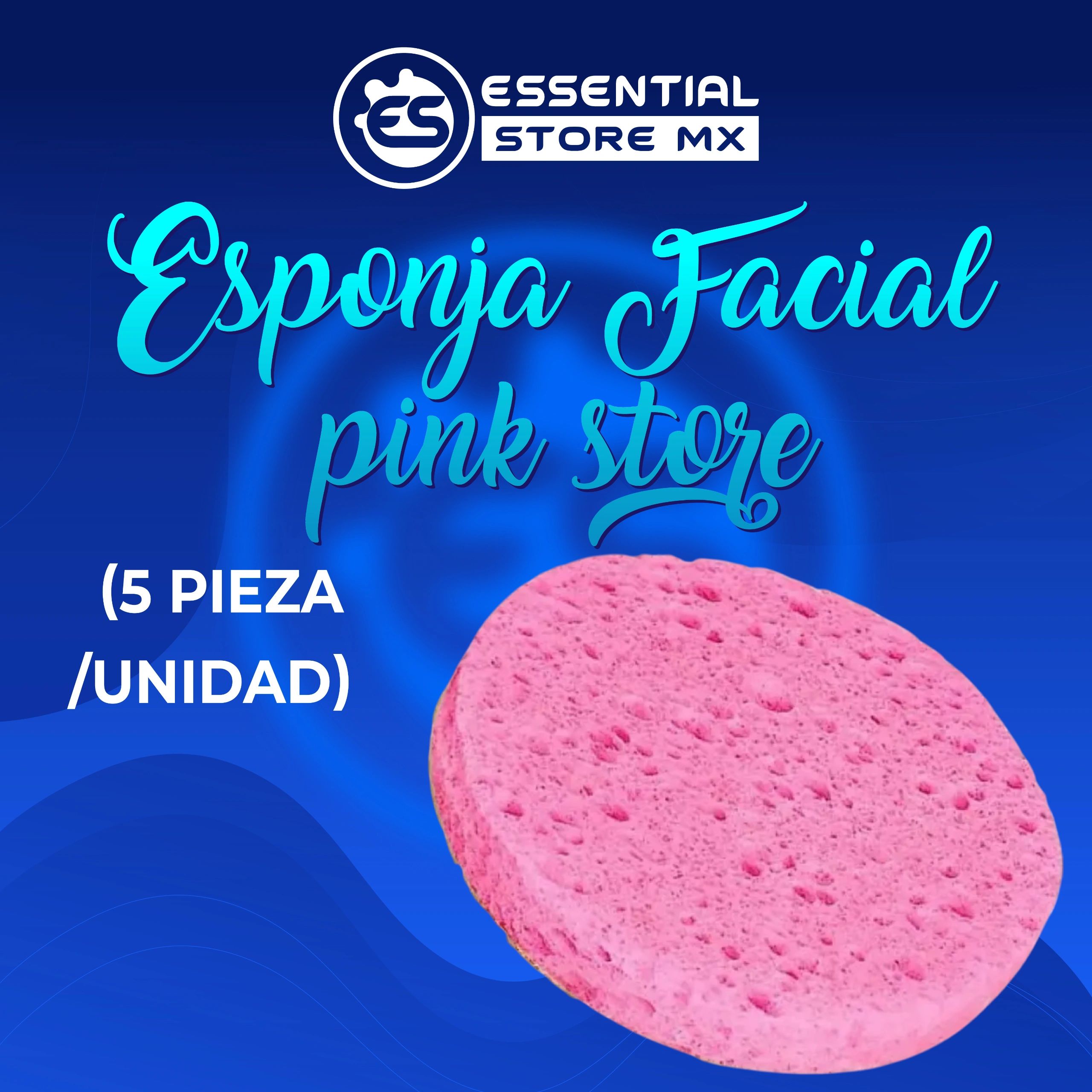 Esponja Facial Pink Store (5 Piezas)