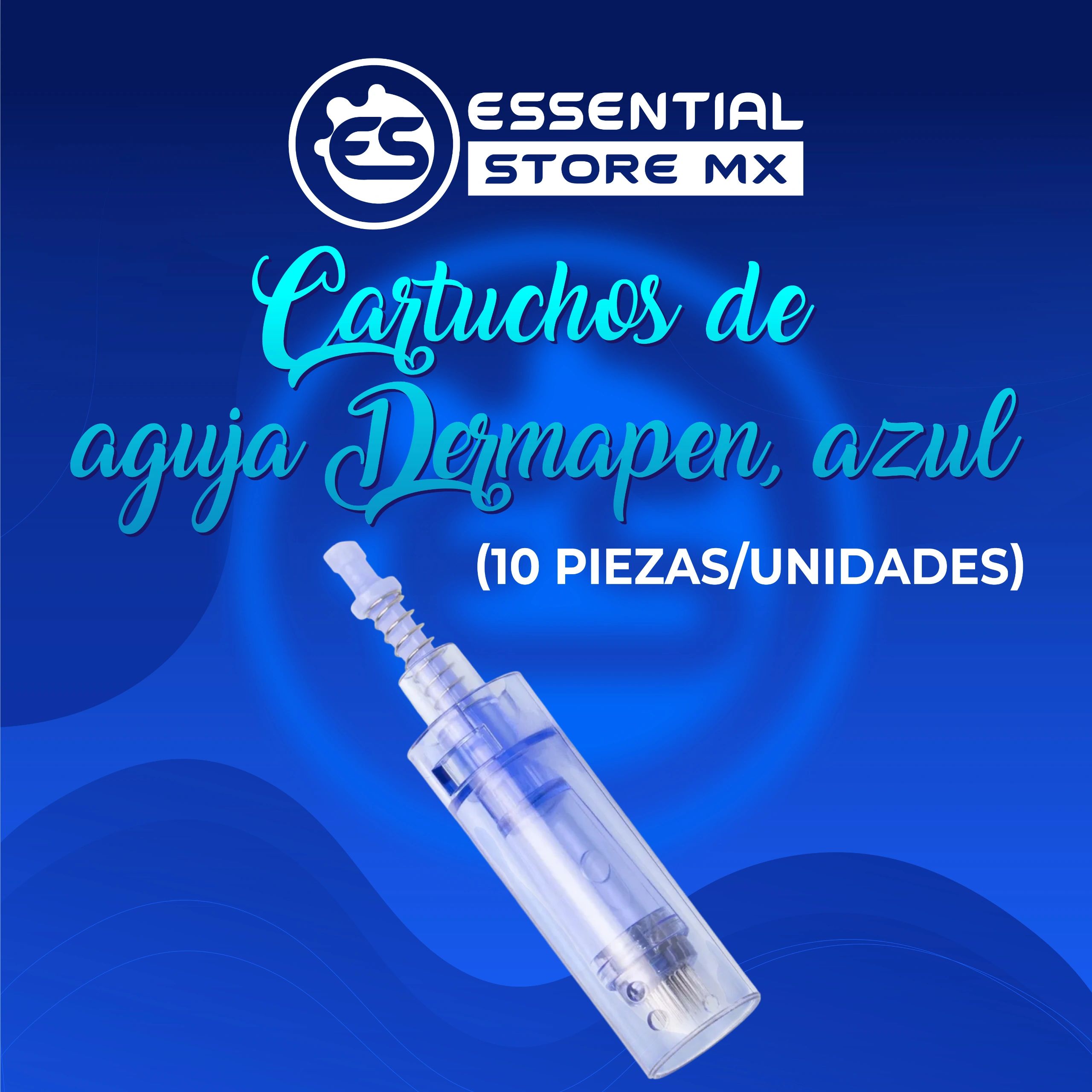 Cartuchos de Aguja Dermapen Azul (10 Piezas)