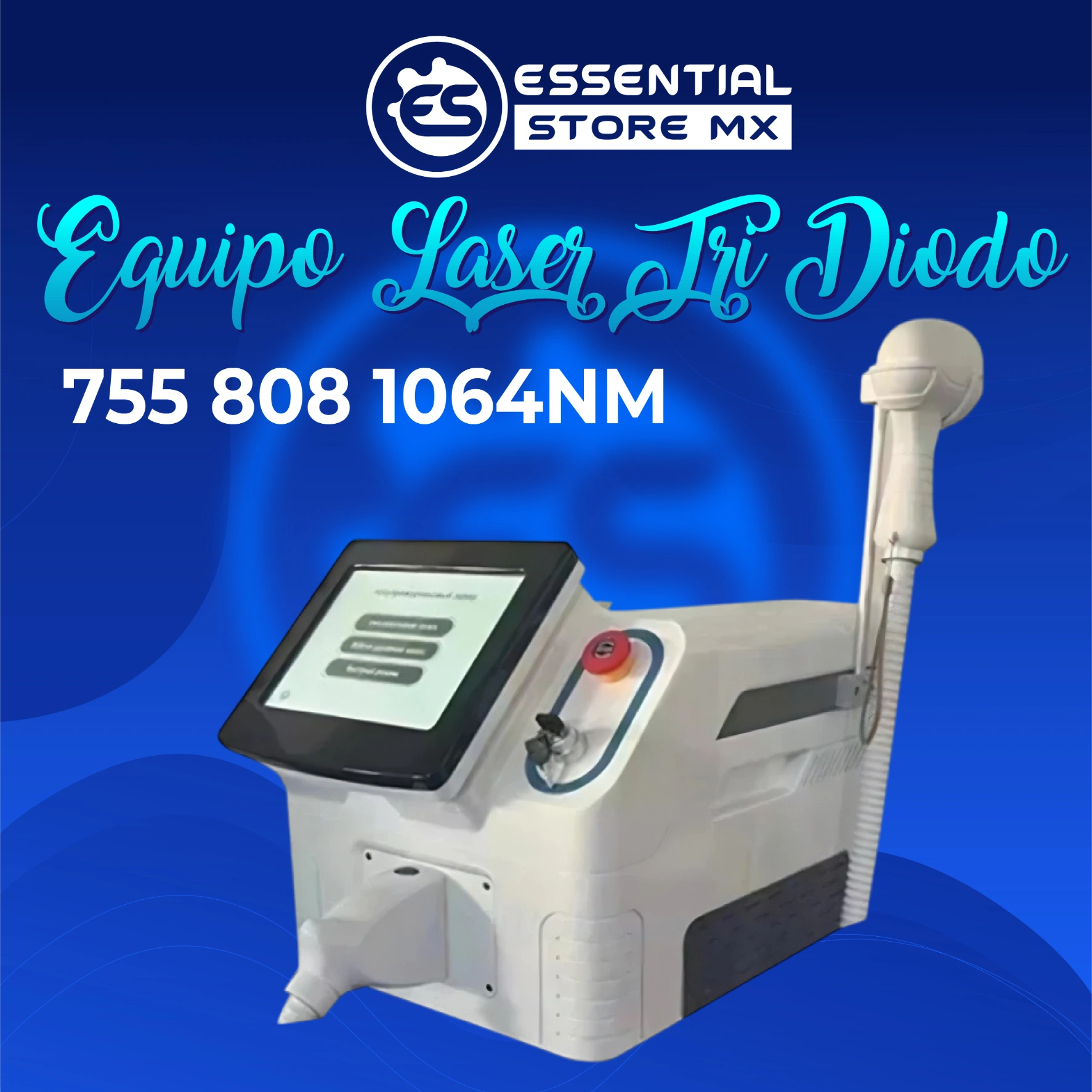 Equipo Laser Tridiodo 755/1064/808nm 30M Disparos