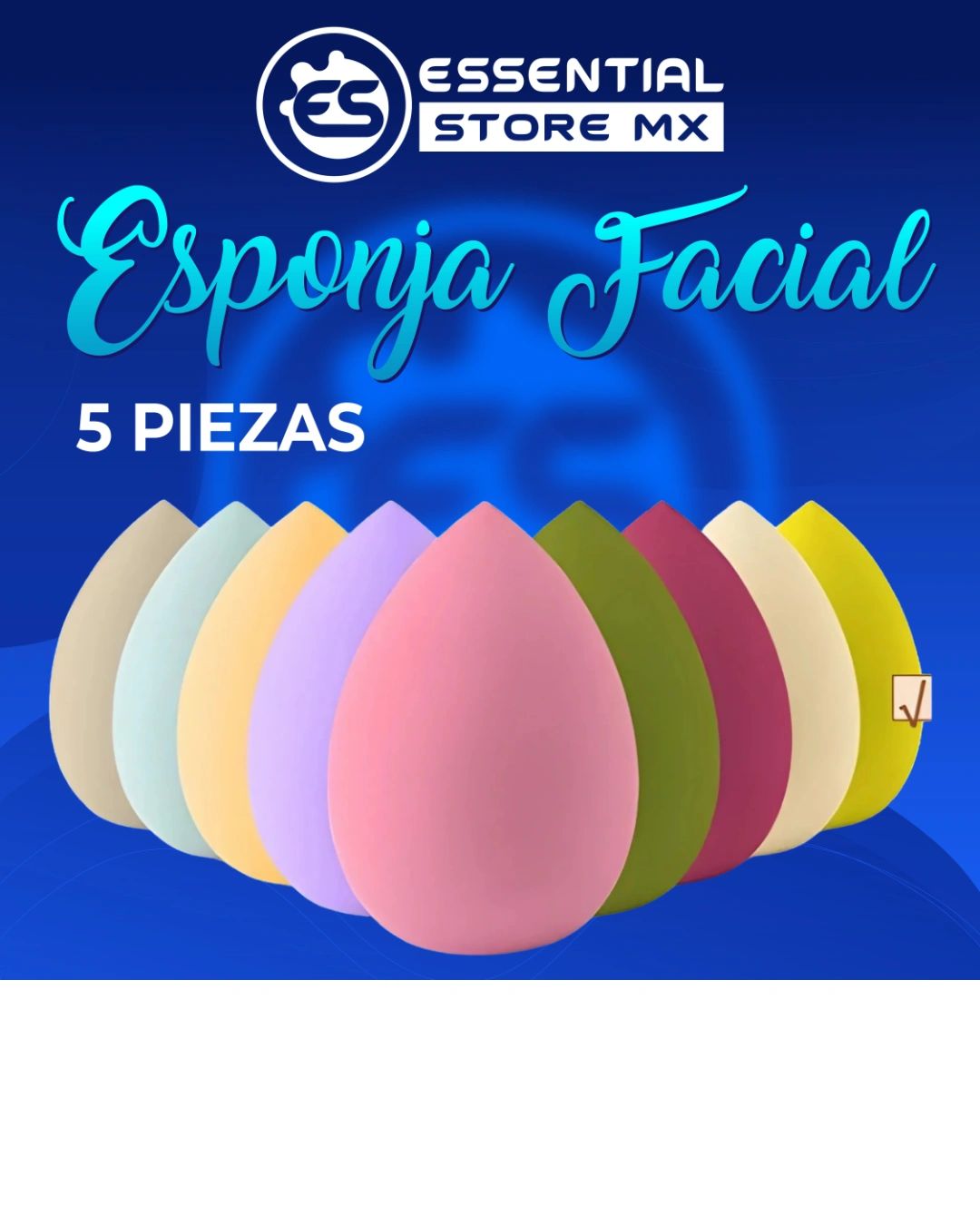 Esponja Facial 5 Piezas