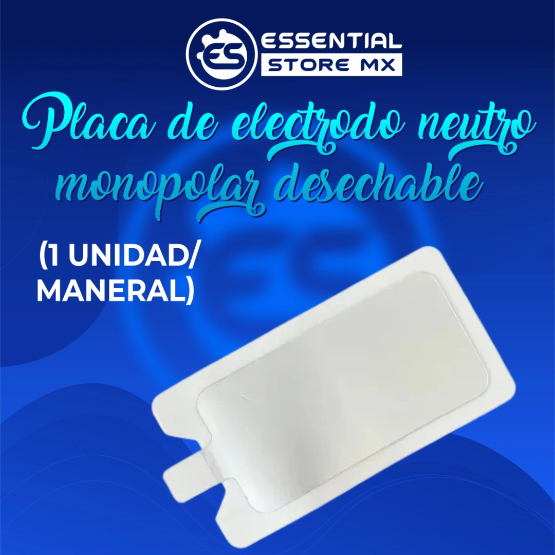 Placa de Electrodo Neutro Monopolar Desechable (5 Piezas)