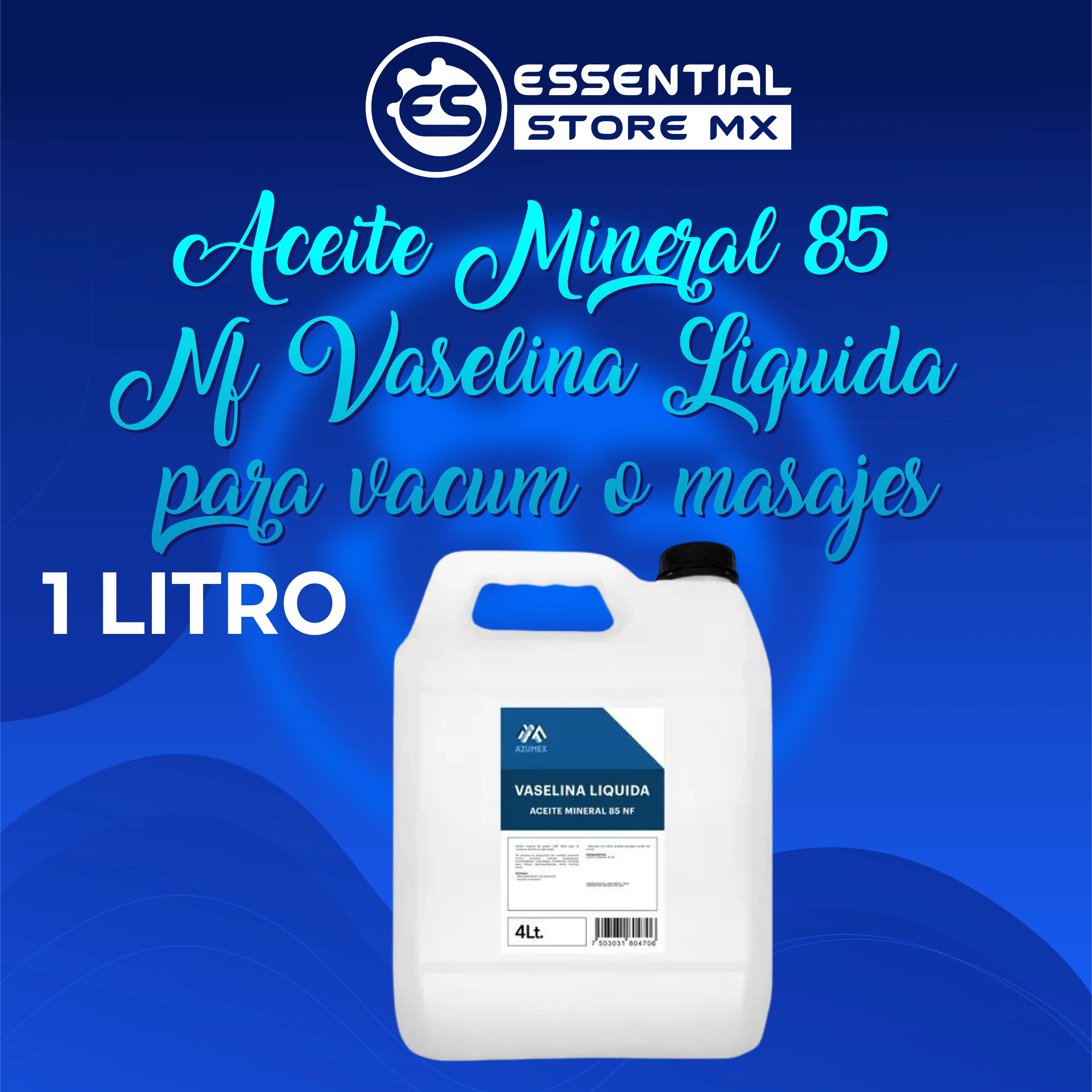 Aceite Mineral 85 NF Vaselina Líquida para Vacum o Masajes 1 Litro