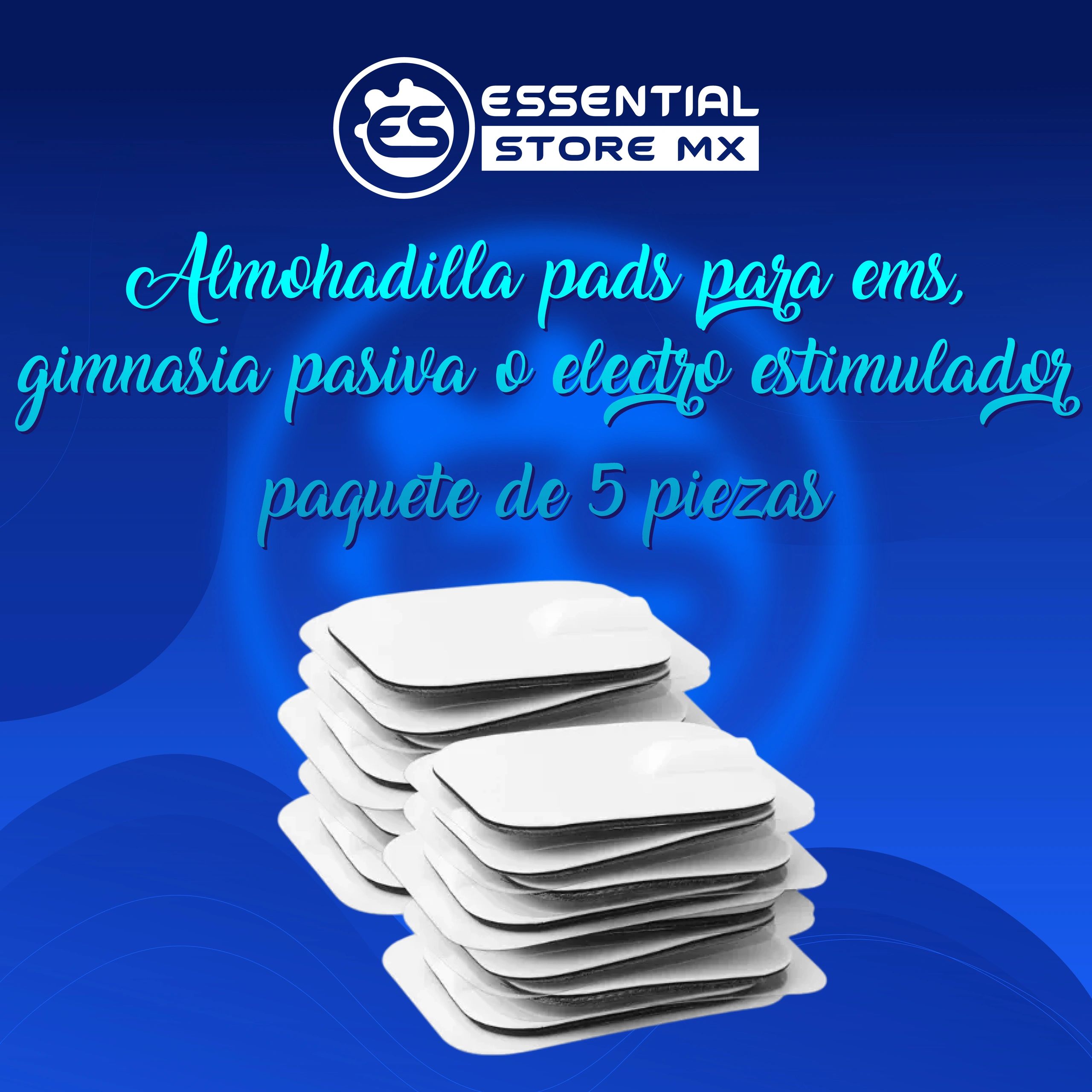 Almohadilla Pads para EMS Gimnasia Pasiva Electroestimulador (5 Piezas)